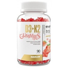 Maxler Vitamin D3 + K2 KIDS Strawberry 90 gummies