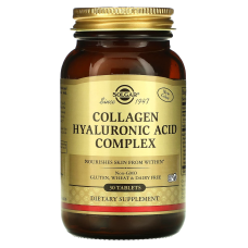 Solgar Collagen Hyaluronic Acid Complex - Комплекс с коллагеном и гиалуроновой кислотой, 30 таблеток