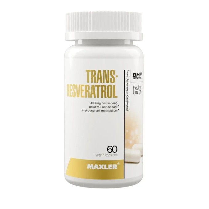 Maxler Trans-Resveratrol, 60 капсул