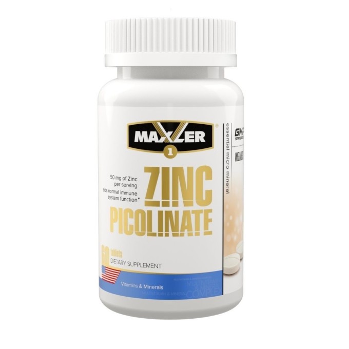 Maxler Zinc Picolinate Пиколинат Цинка 50 мг, 60 таблеток