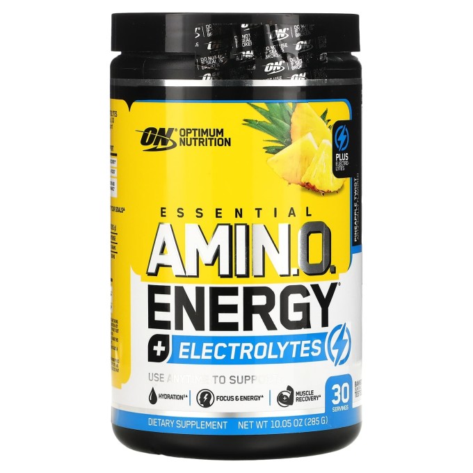 OPTIMUM NUTRITION Amino Energy + ELECTROLYTES со вкусом "Ананас", 285 г