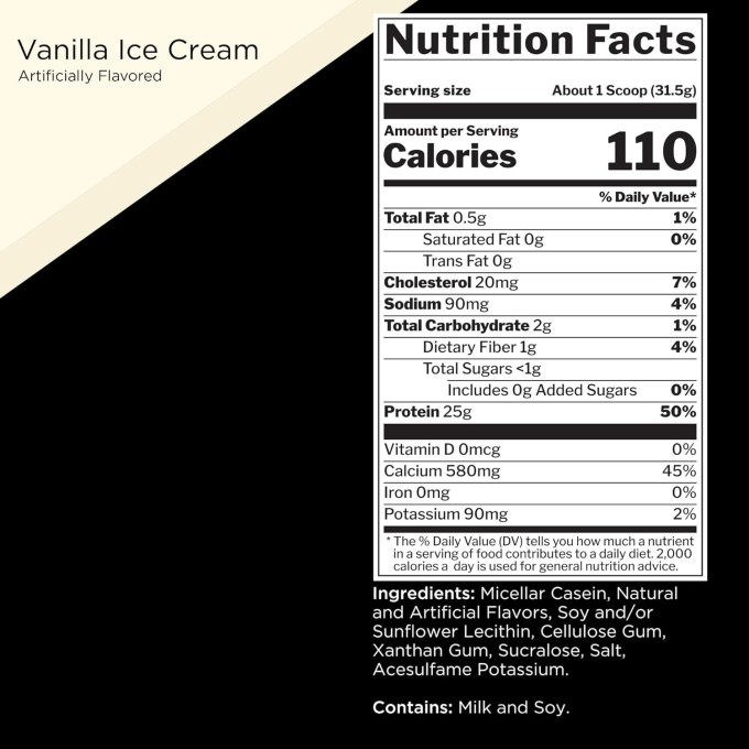 цена на Rule 1 R1 Casein со вкусом "Ванильное Мороженое", 1.8 кг (3.96 lbs)