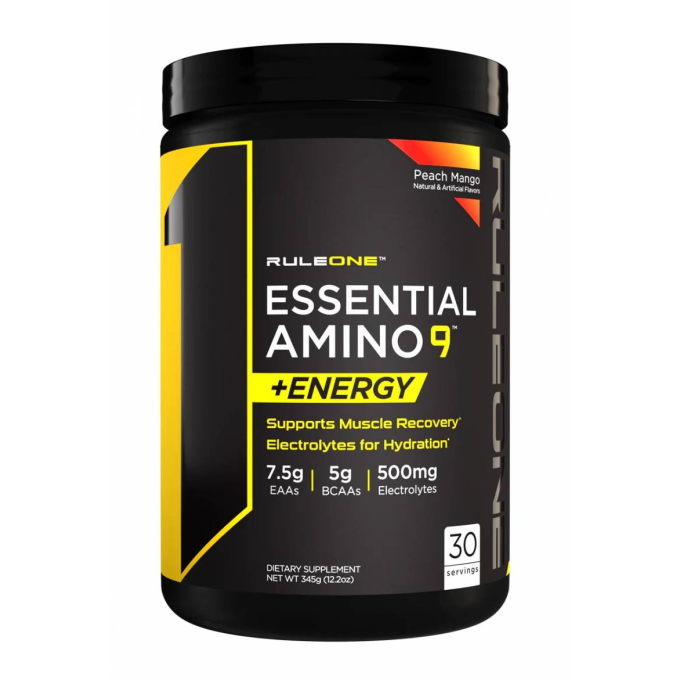Rule 1 R1 Essential Amino 9 + Energy со вкусом "Персик-Манго", 345 г