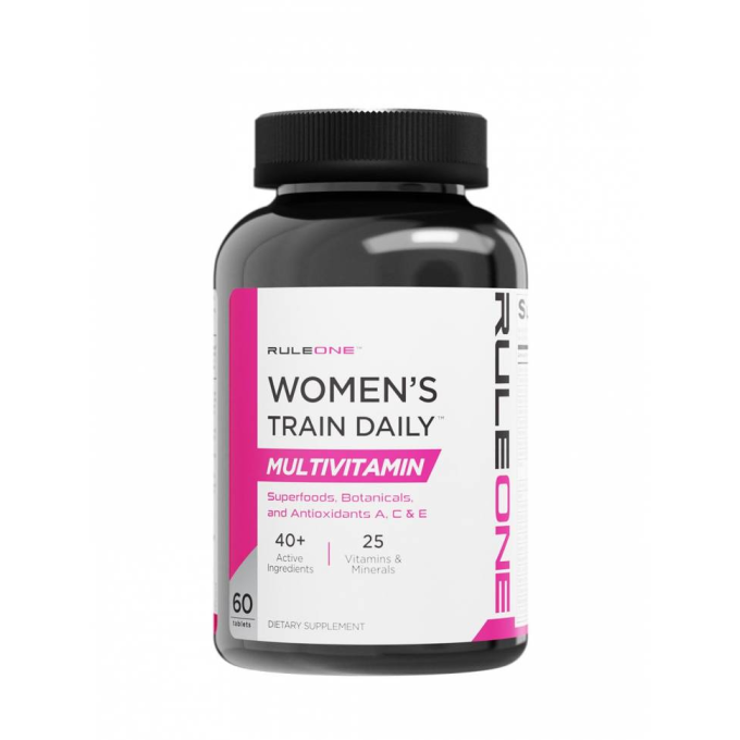 Rule 1 R1 Women's Train Daily Sports Multi-Vitamin для Женщин, 60 таблеток