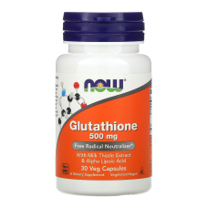 NOW Glutathione 500 мг, 30 капсул