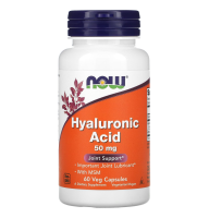 NOW Hyaluronic Acid + MSM 50 mg 60 caps