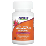 NOW Vitamin D-3 50`000 ME, 50 капсул