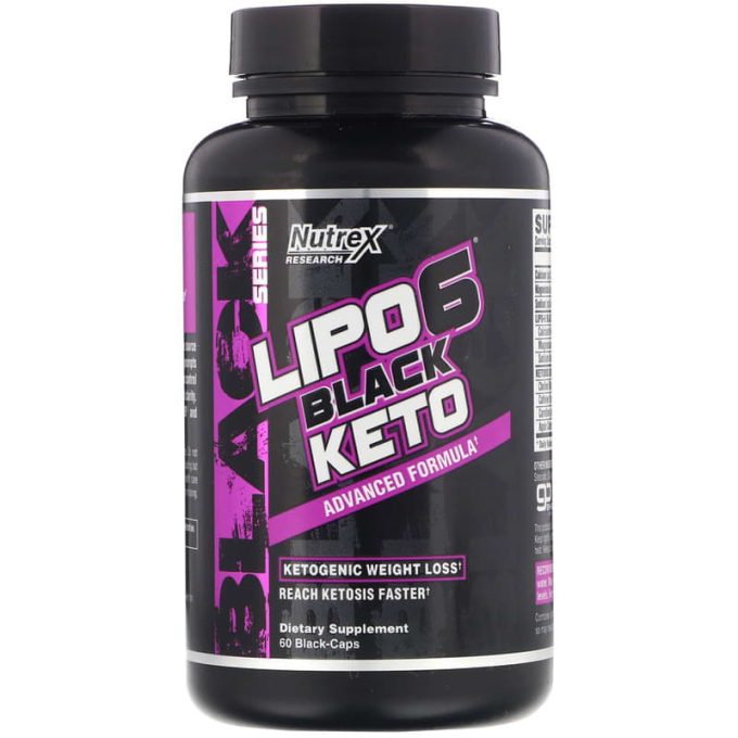 NUTREX Lipo 6 Black KETO, 60 капсул