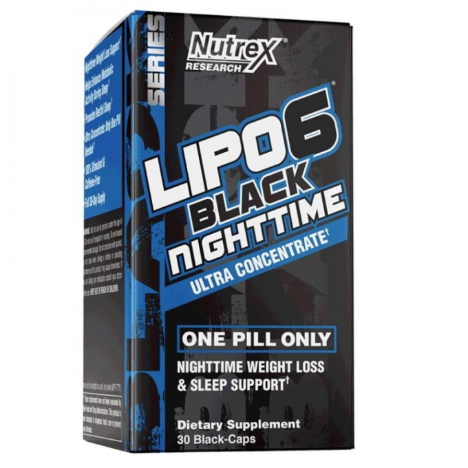 цена на NUTREX Lipo 6 Black Night Time Ultra Concentrate, 30 капсул