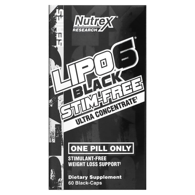 цена на NUTREX Lipo-6 Black Ultra Concentrate STIM FREE, 60 капсул