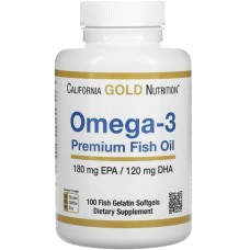 CALIFORNIA GOLD NUTRITION Омега-3 рыбий жир, 100 капсул