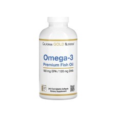CALIFORNIA GOLD NUTRITION Омега-3 Рыбий жир, 240 капсул