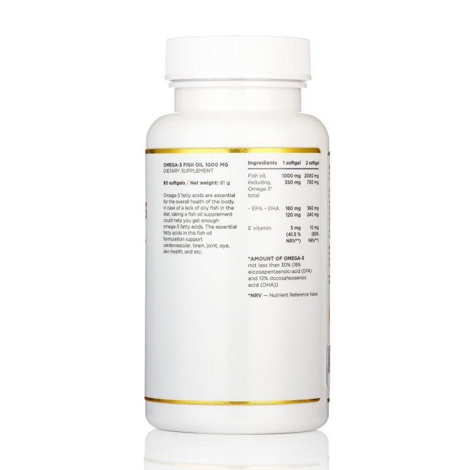 цена на CLUB120 Omega-3 Fish Oil Рыбий жир 1000 мг, 60 капсул