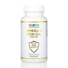 CLUB120 Omega 3 Fish Oil 1000 мг, 60 капс.