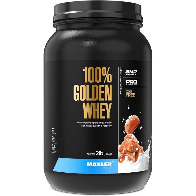 Maxler 100% Golden Whey со вкусом "Солёная карамель", 907 г