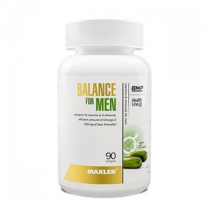 Maxler Balance for Men — Витамины для Мужчин, 90 капсул