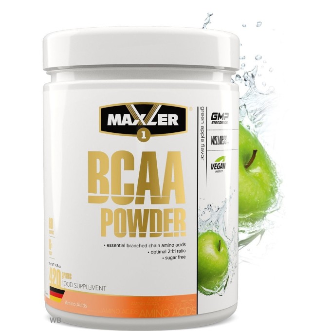 Maxler BCAA Powder Green Apple со вкусом "Зеленое яблоко", 420 г