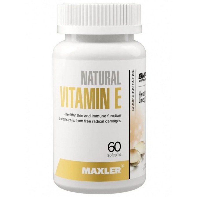 Maxler Vitamin E, 60 капсул