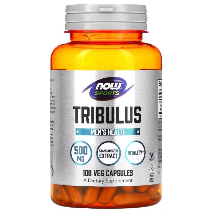NOW Tribulus Бустер тестостерона 500 мг, 100 капсул
