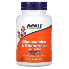 NOW Glucosamine Chondroitin MSM, 90 капсул