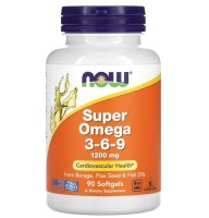 NOW Super Omega-3-6-9 1200 mg 90 softgels