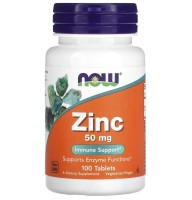 NOW Zinc 50 mg 100 tabs