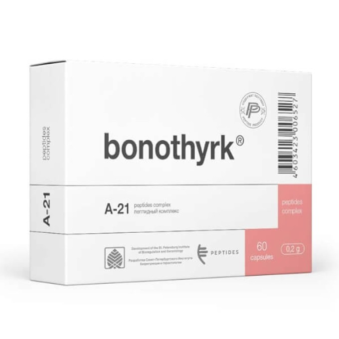 Peptides Бонотирк 60 caps — қалқанша маңы бездерін қолдауға арналған пептидтік кешен